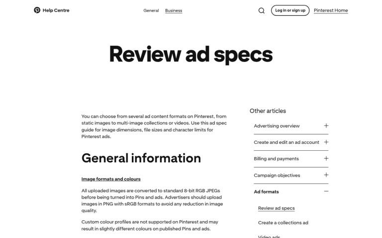 Pinterest pin aspect ratio diagram comparison