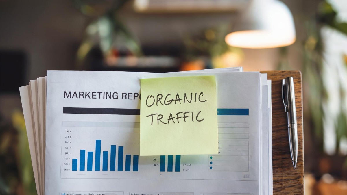 Businessperson analyzing content marketing strategy results