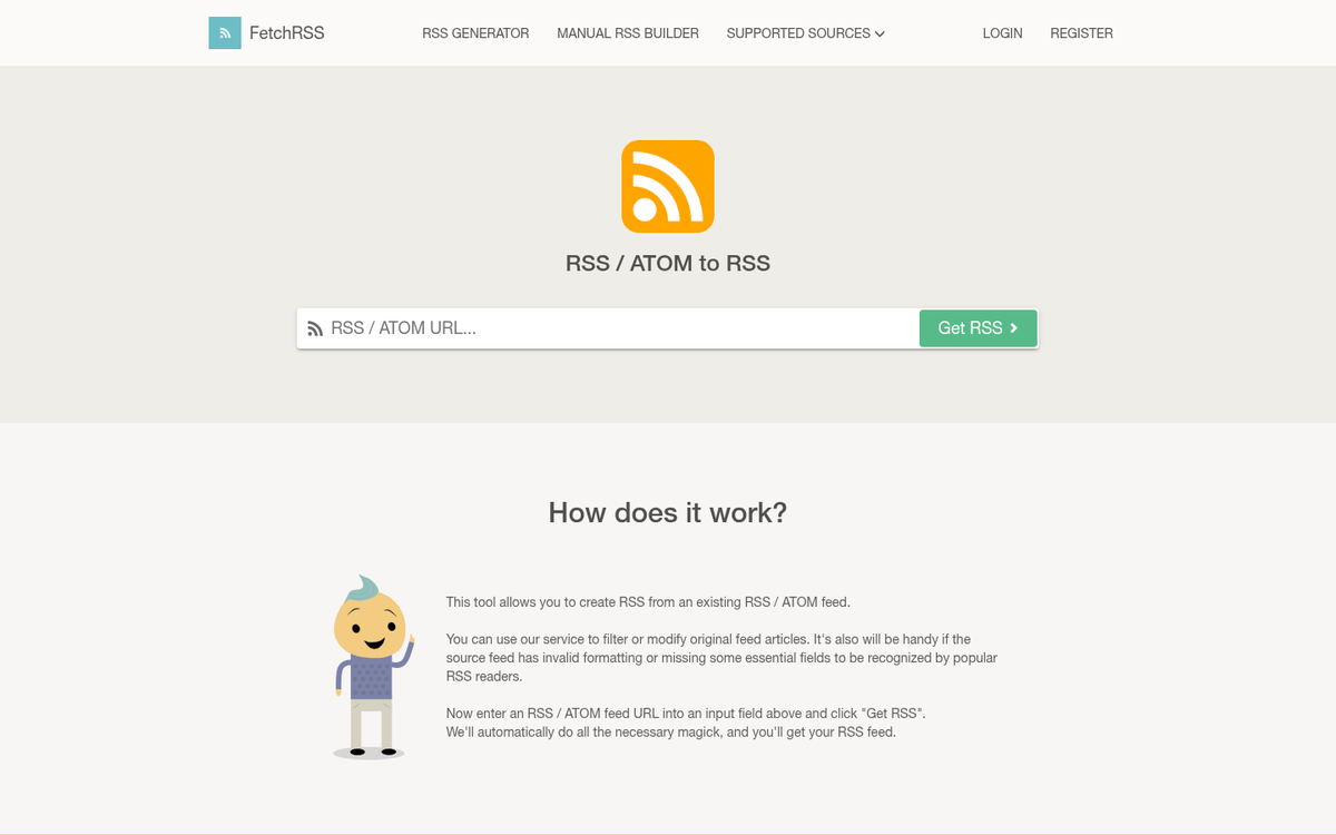 Atom feed converting to RSS format