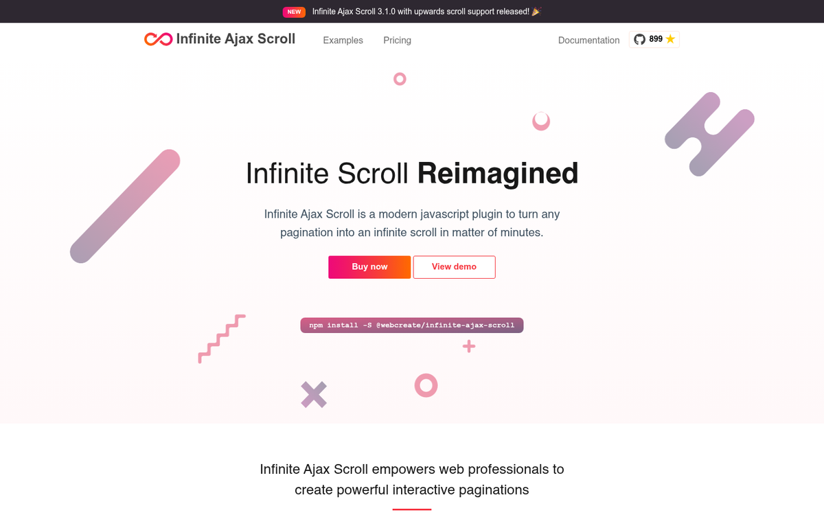 Paginated blog post navigation example