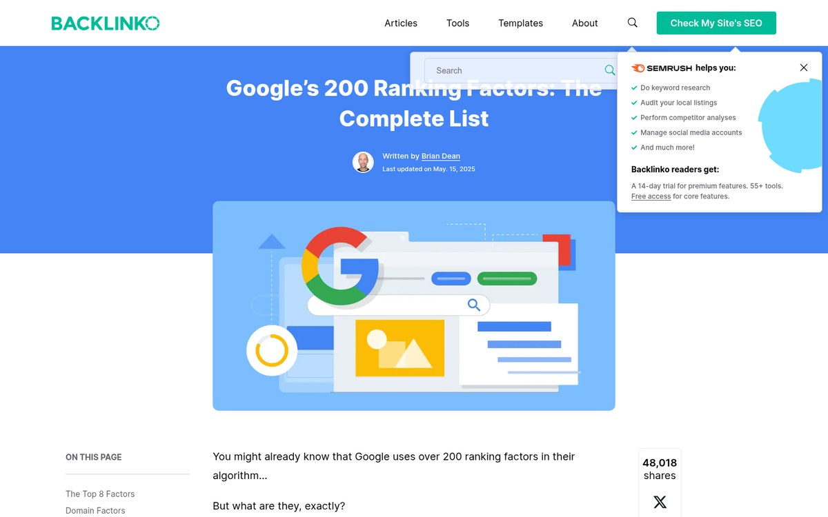 Google Search quality guidelines screenshot