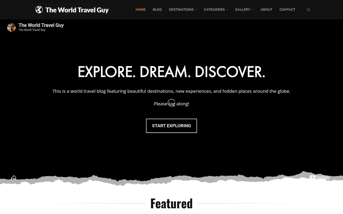 Traveler exploring scenic destination with luggage