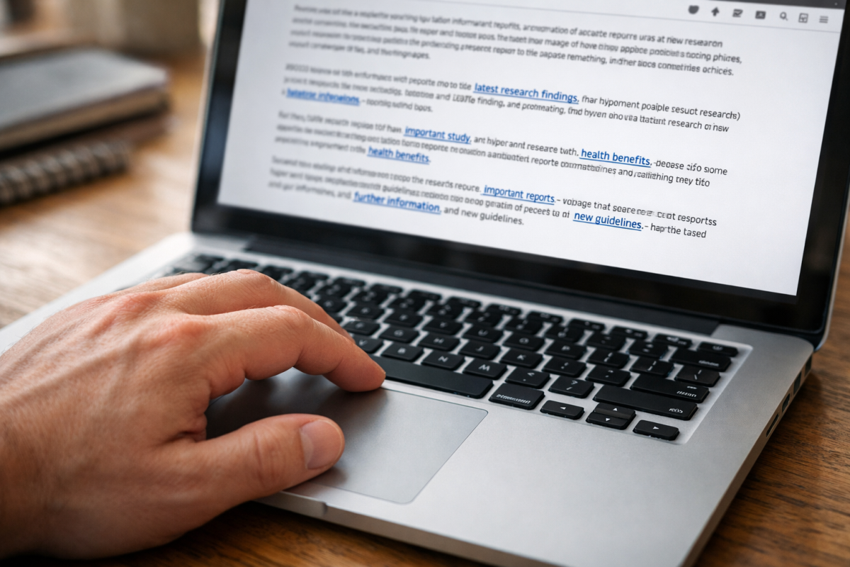 Interconnected web of blog post links