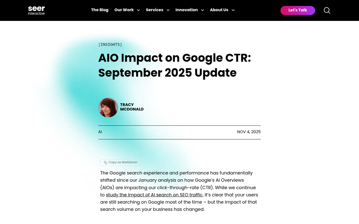 Website traffic analytics showing declining graph trend