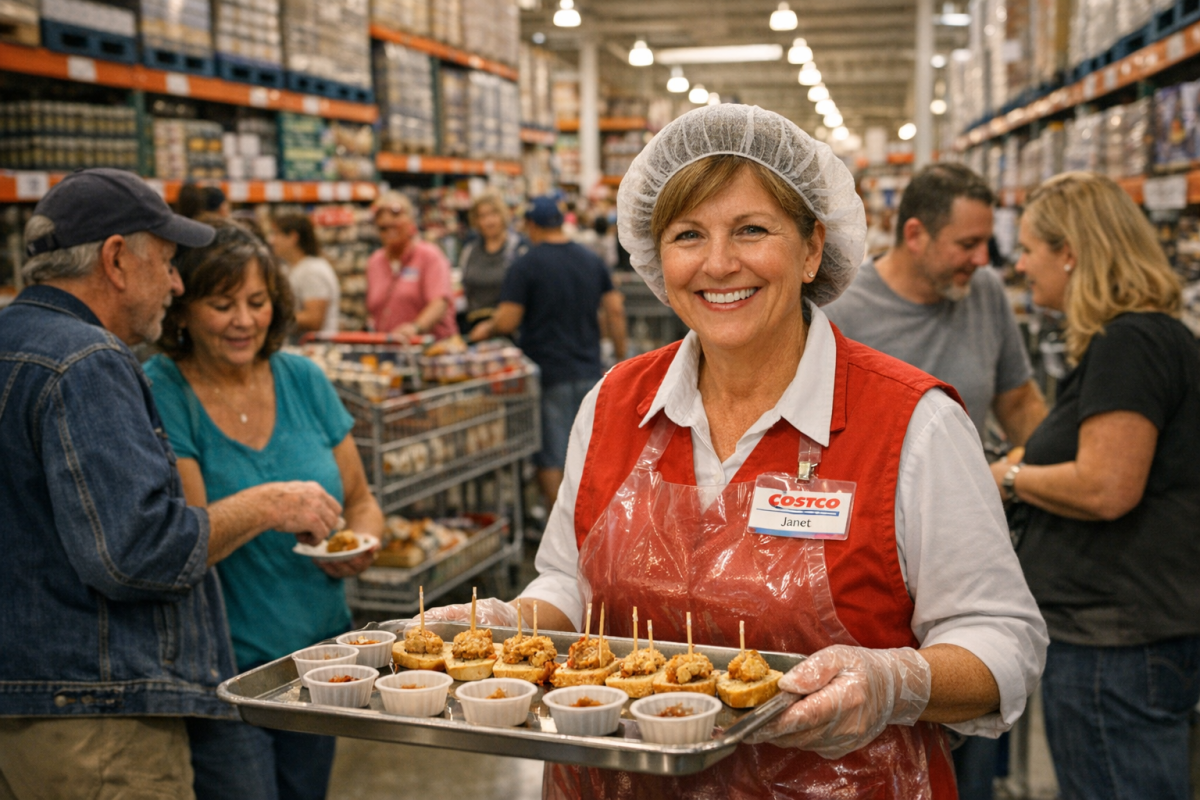 Free product samples on display table