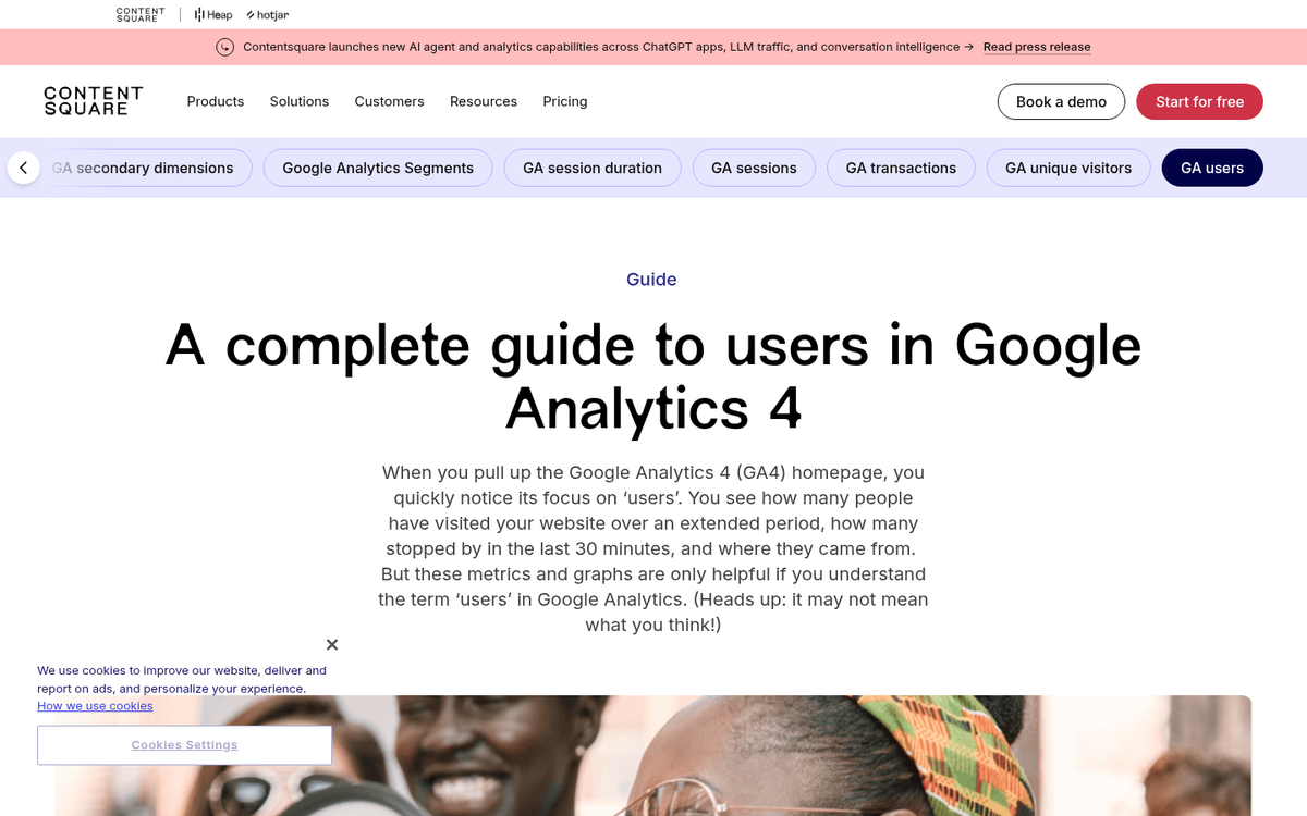 Google Analytics new vs returning users report