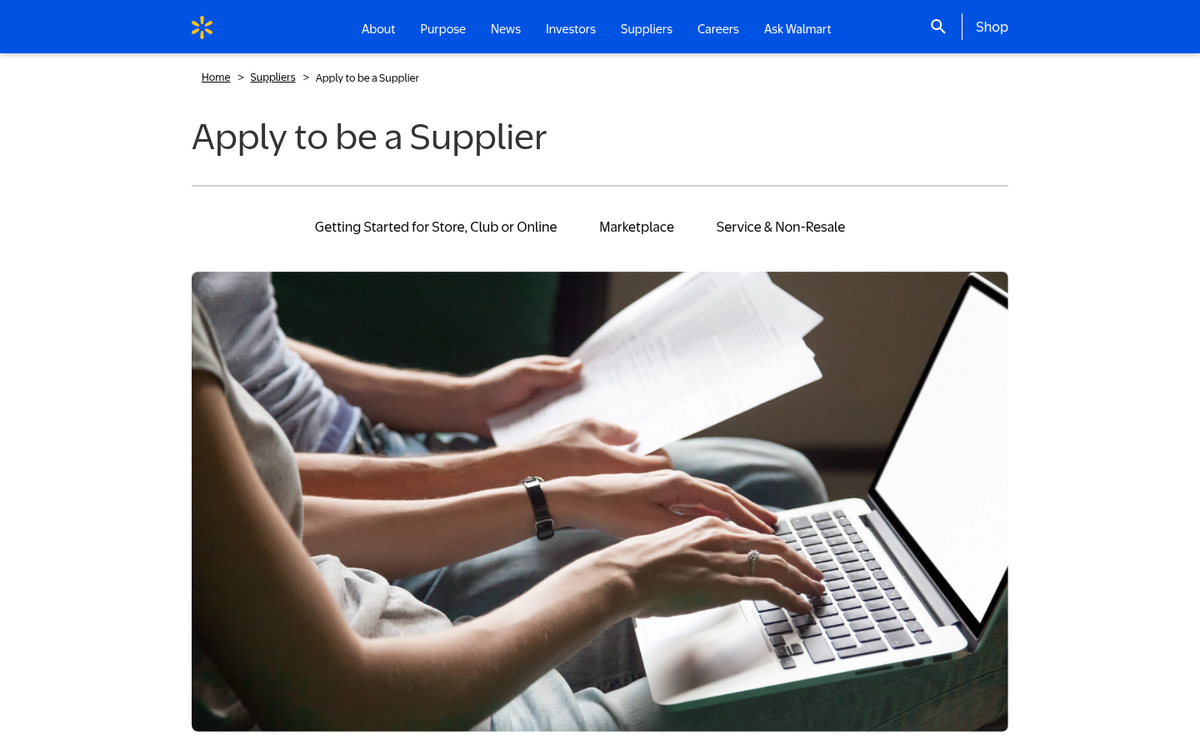 Person contacting retailer via phone or email