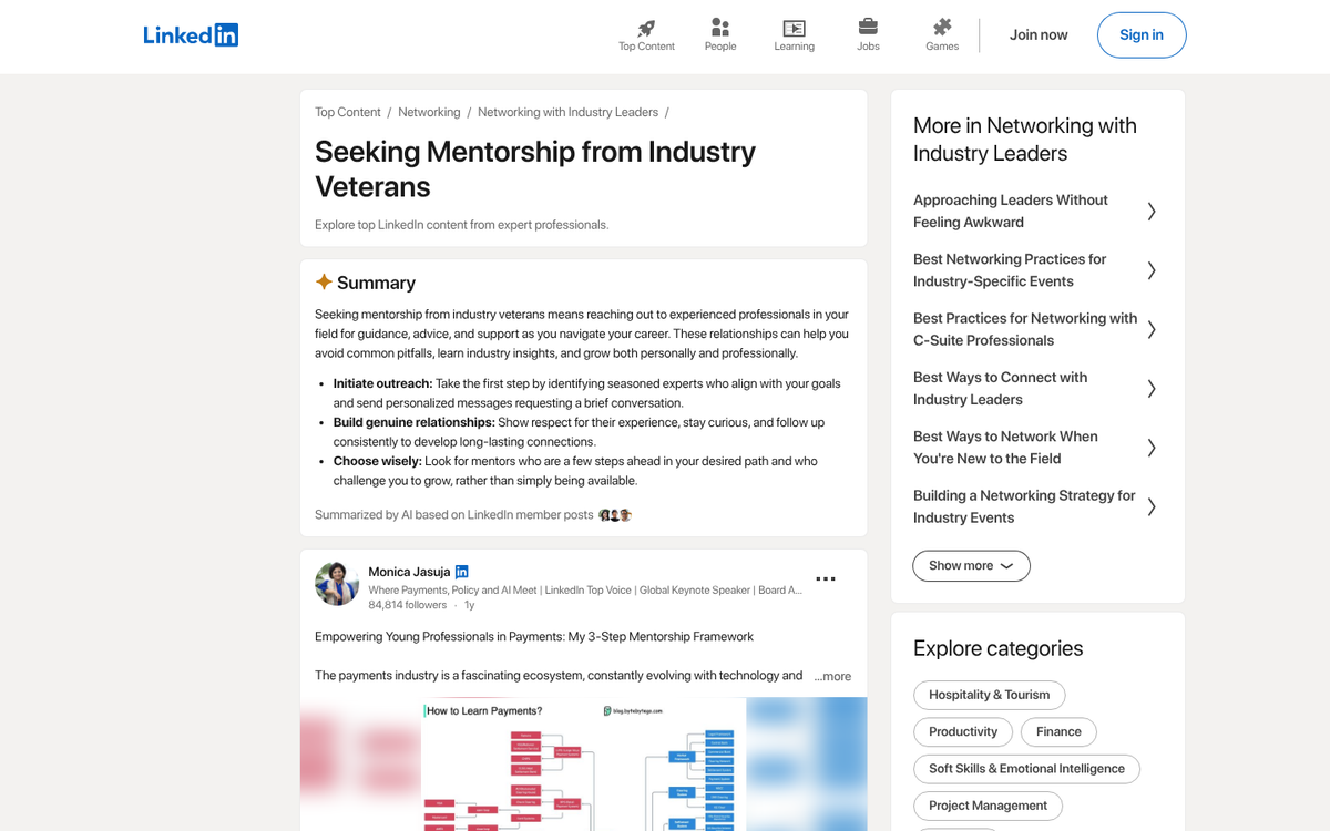 Experienced industry veterans networking at business event