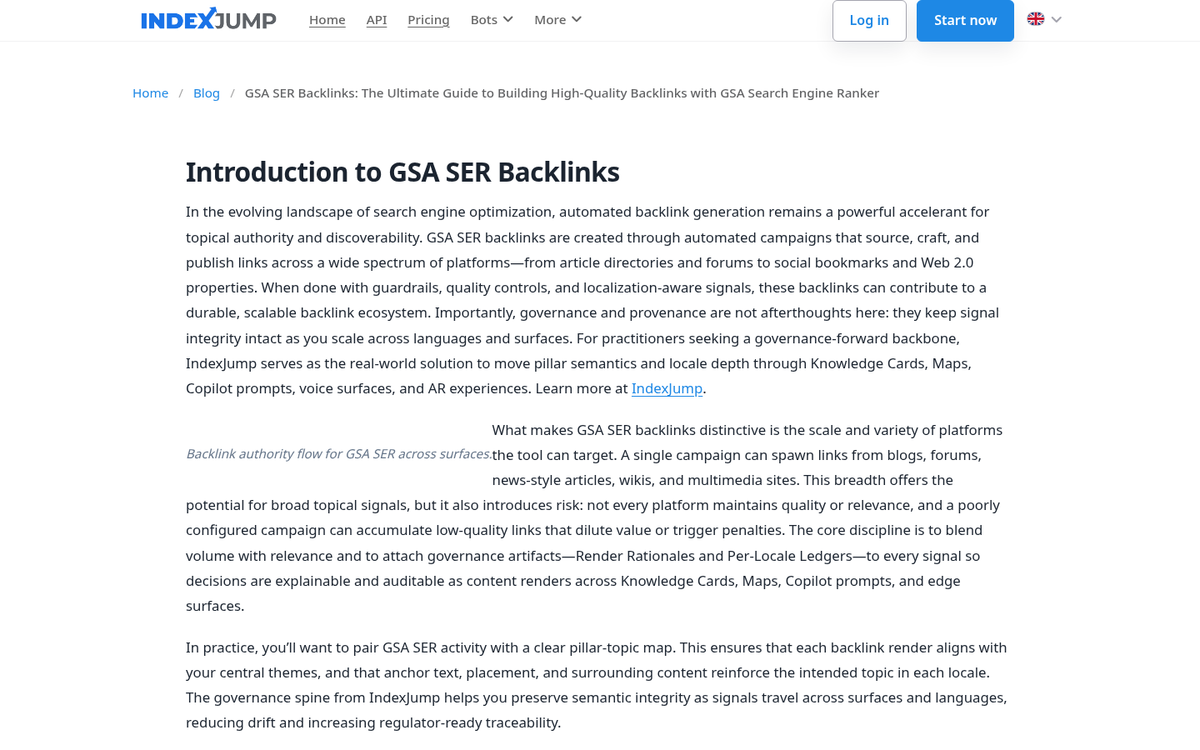 Unbalanced link building strategy visualization chart