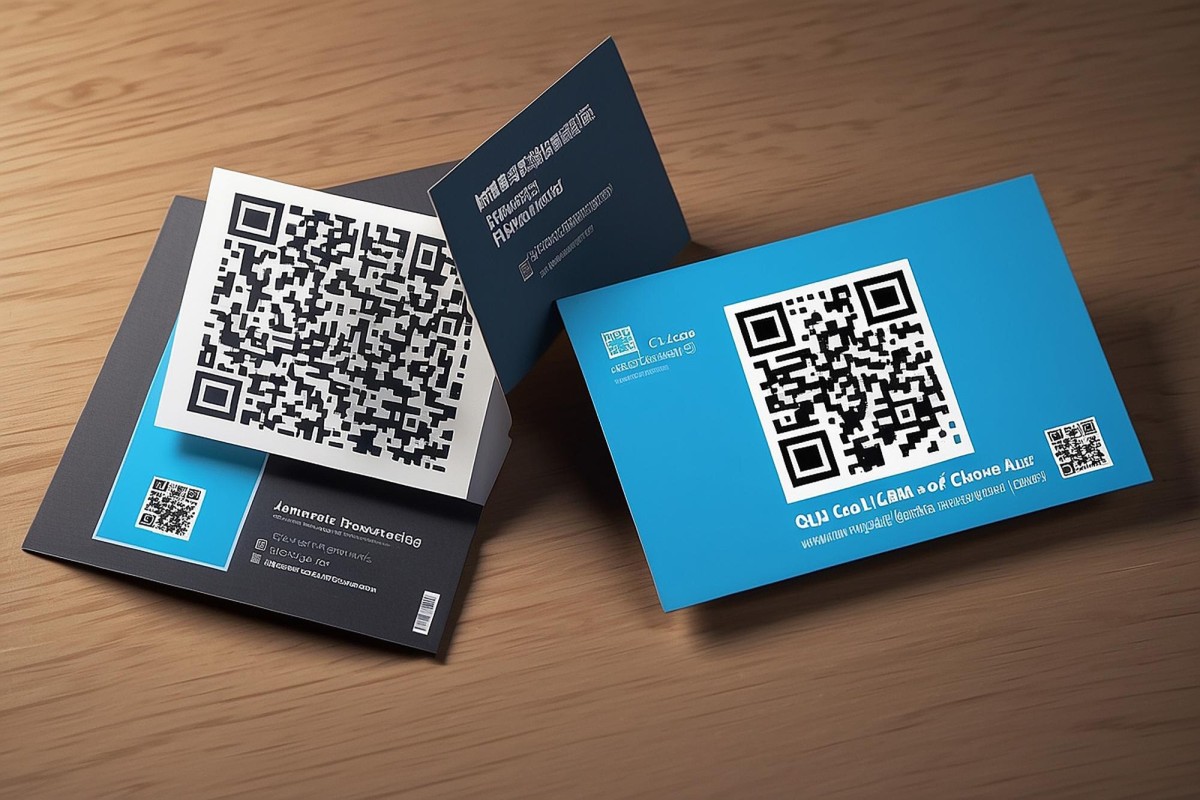 Nonprofit brochure with printed website URL