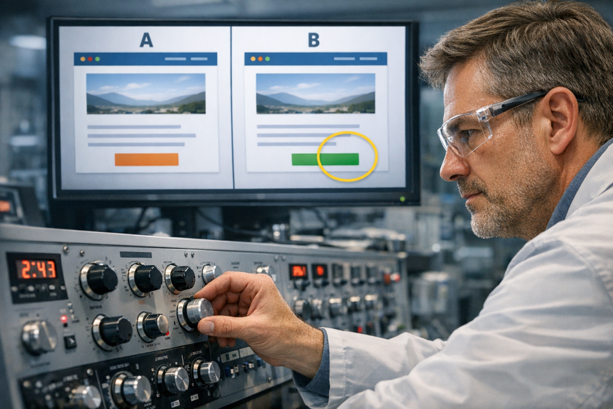 Incremental A/B testing on landing page elements