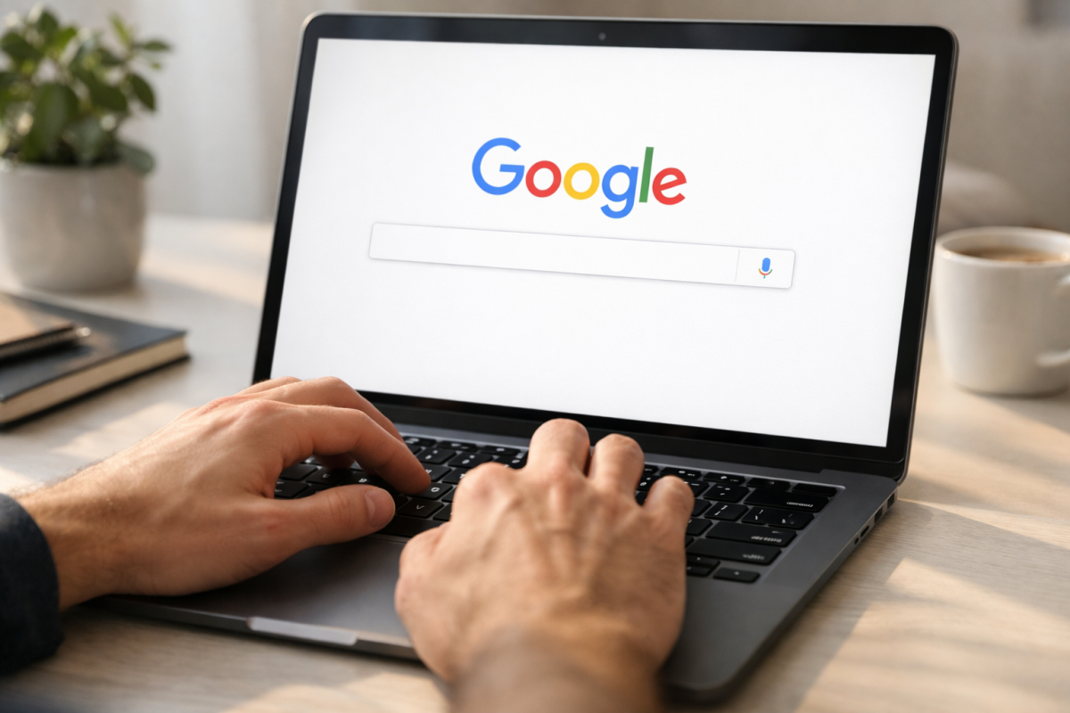 Google custom site search bar interface