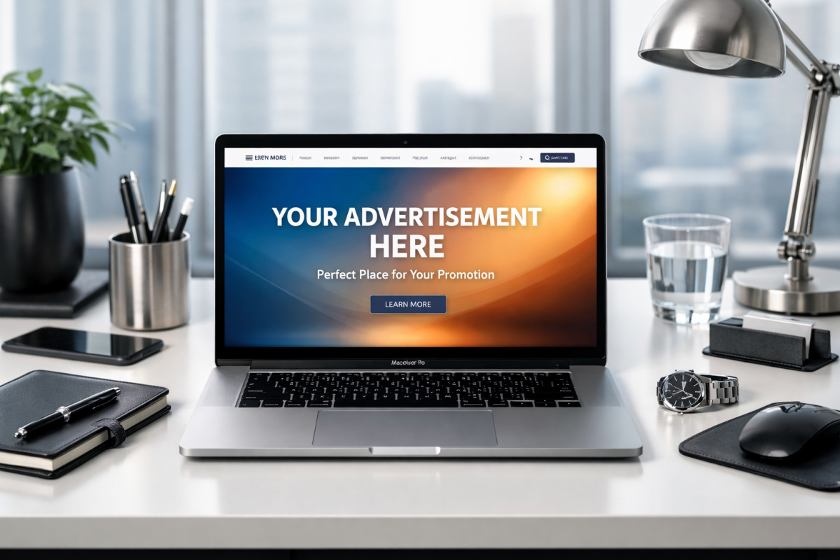 Premium ad placement on a website layout