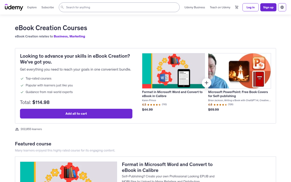 Digital ebook and online course creation
