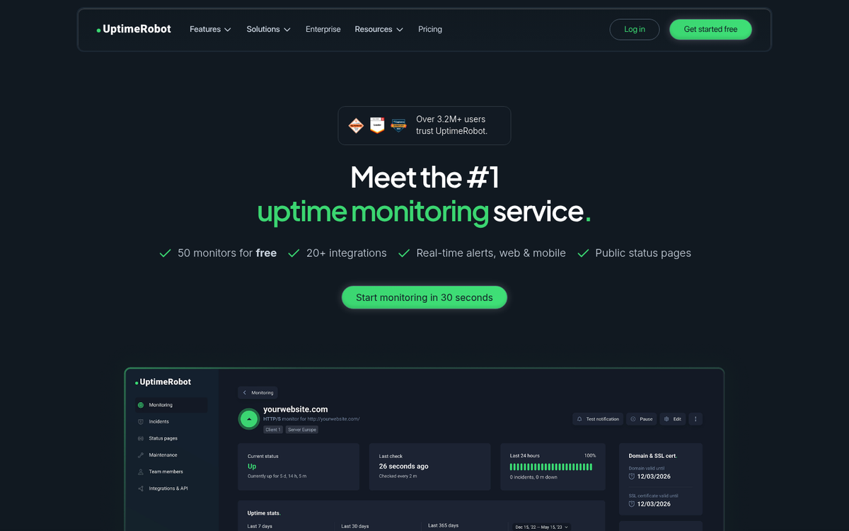 Website screenshot capture tool interface
