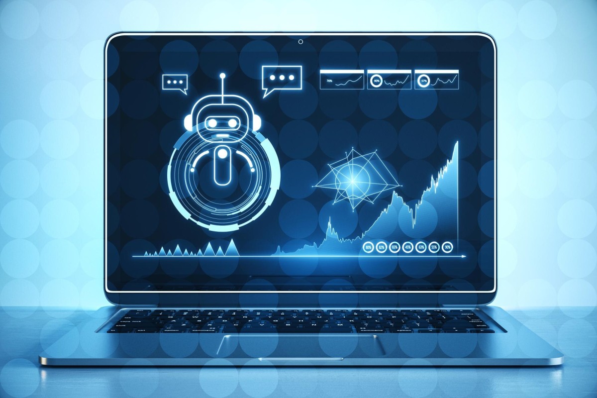 Robot hand blocking website traffic data
