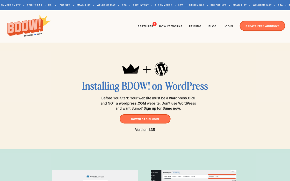 Sumo website homepage screenshot