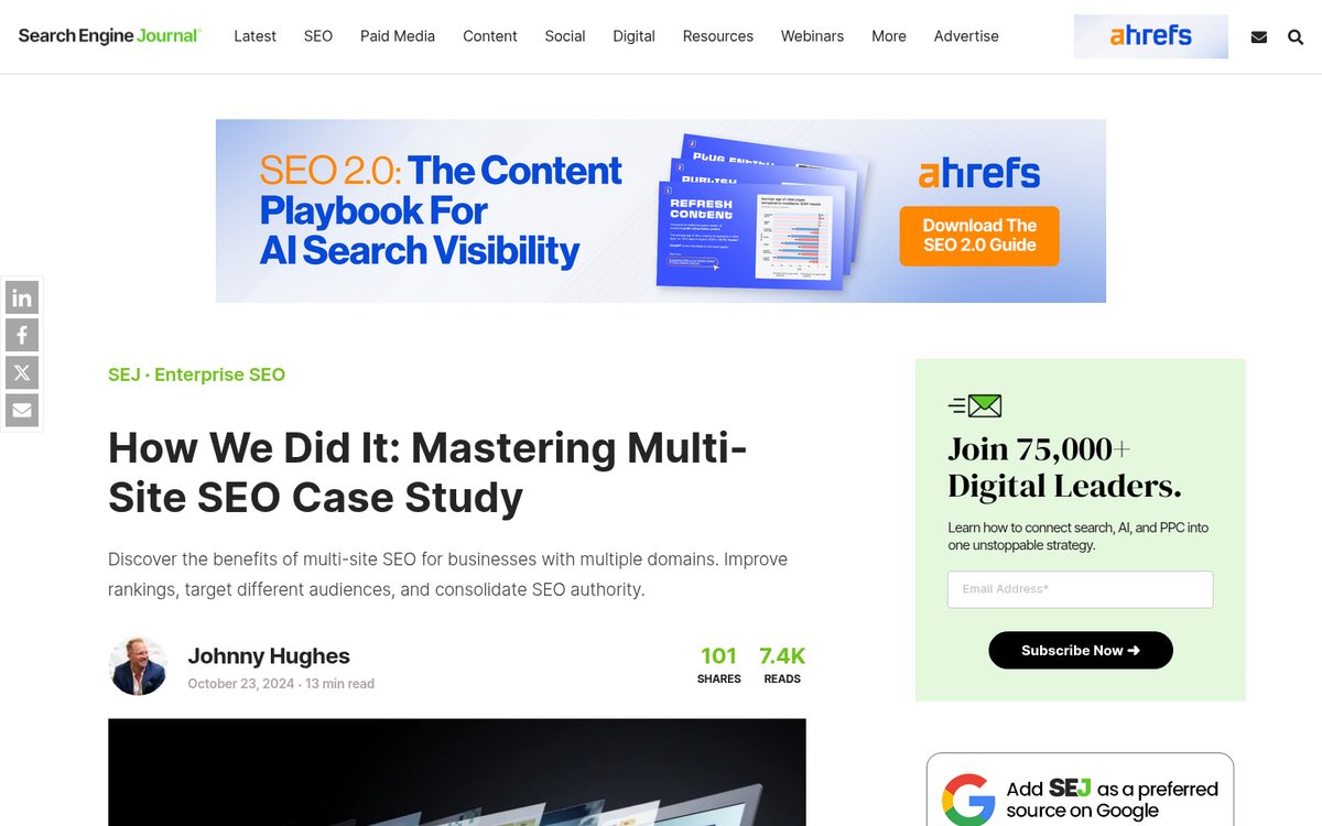 Multiple website navigation links for customers