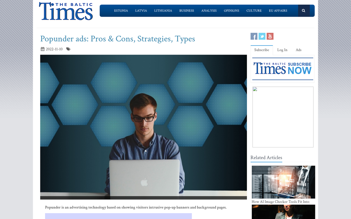 Frustrated user closing unwanted popunder ads
