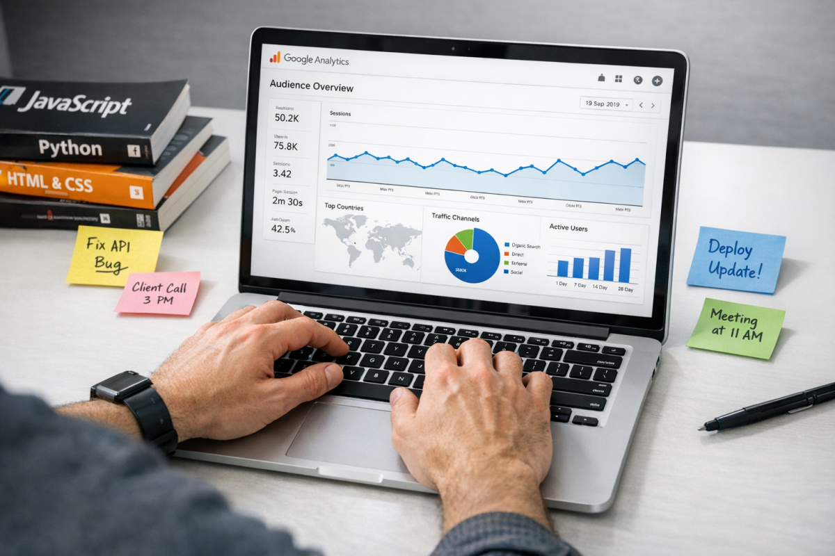 Missing analytics tag on webpage code