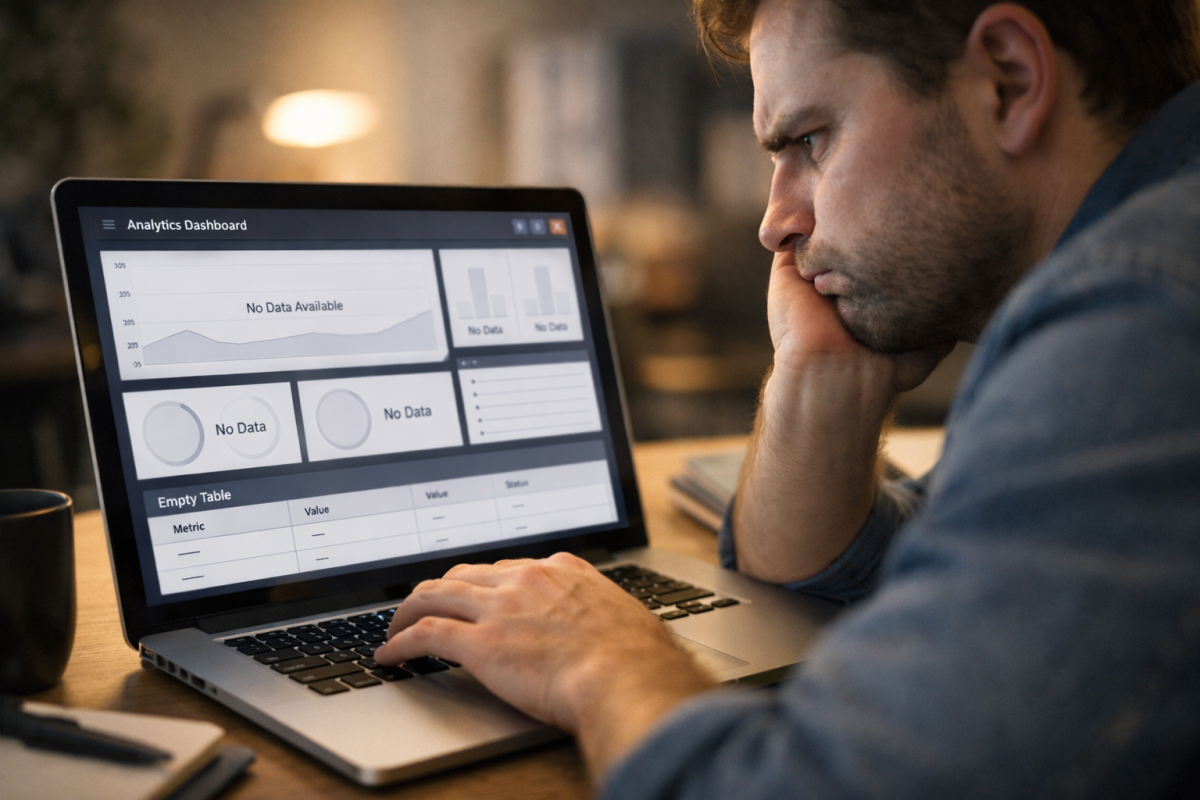Clock showing recent data delay