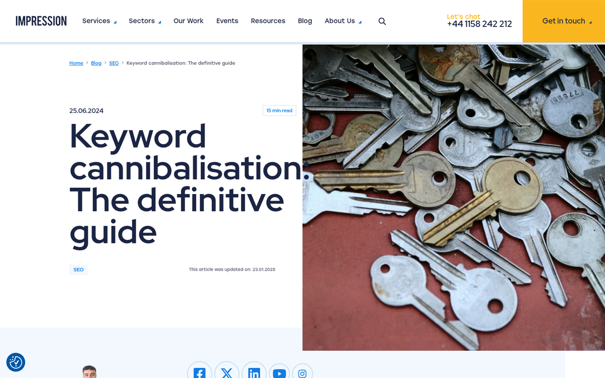 Overlapping circles showing limited content connection