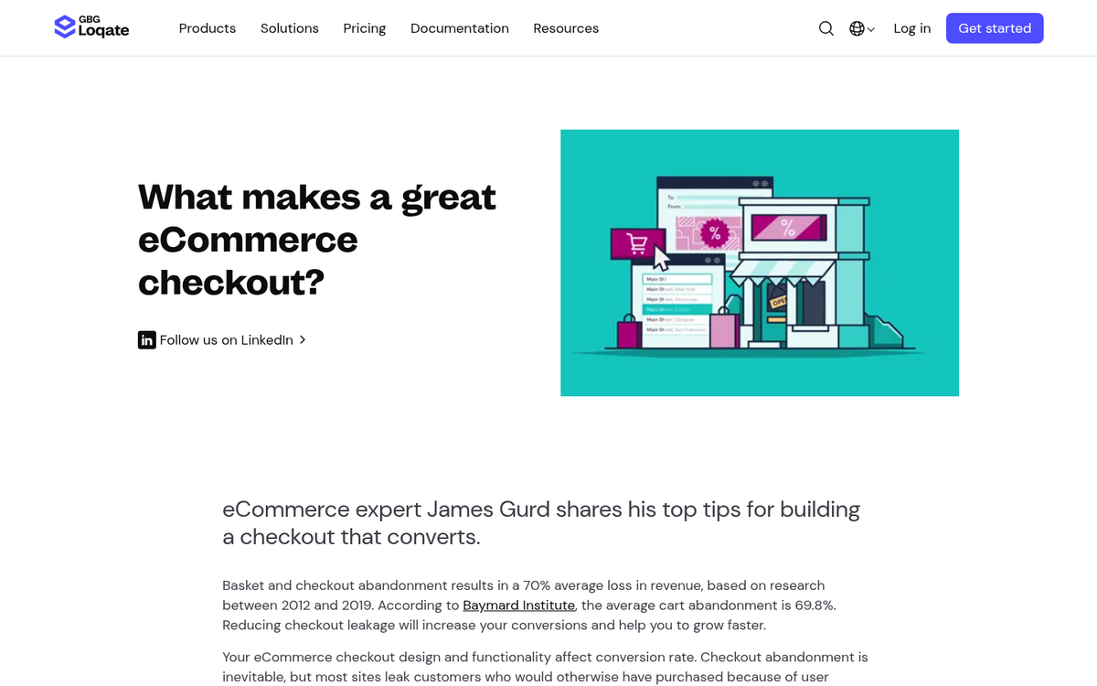 Website screenshot showing low conversion analytics