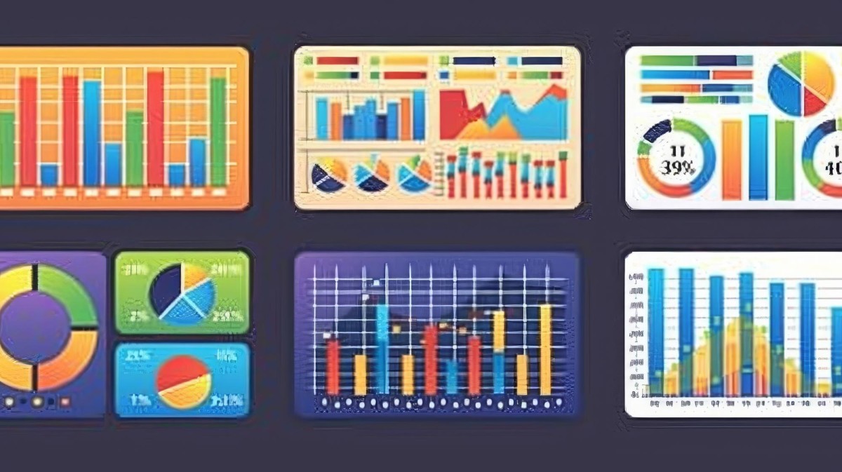 Side by side business metrics comparison chart