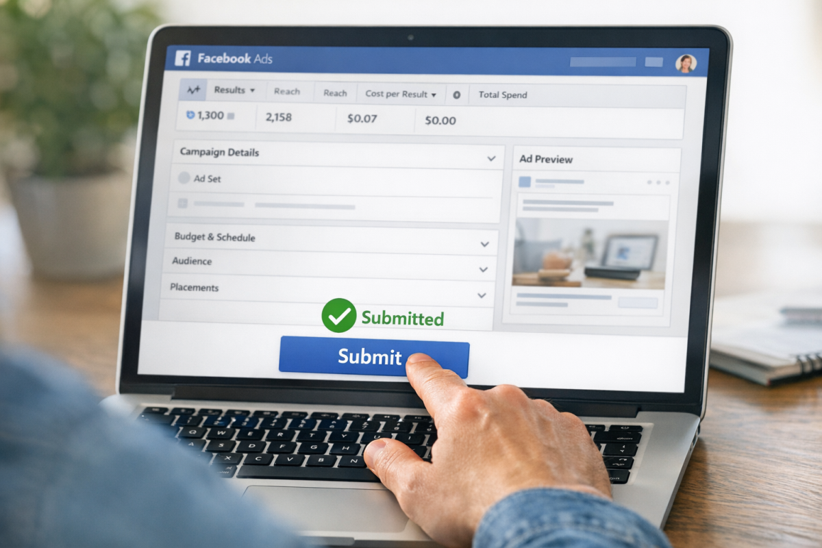 Person clicking affiliate link on laptop