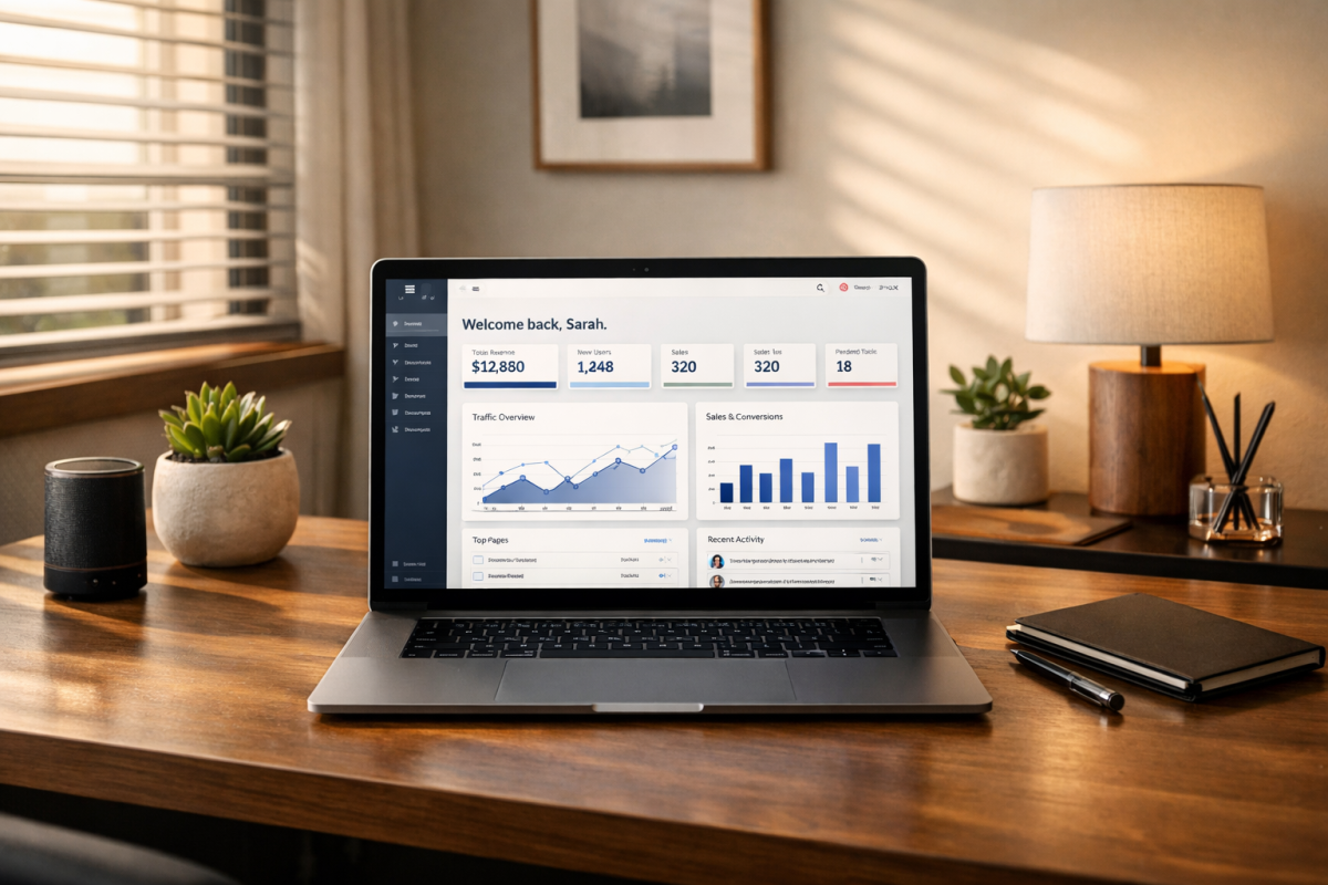 Full website layout for affiliate marketing