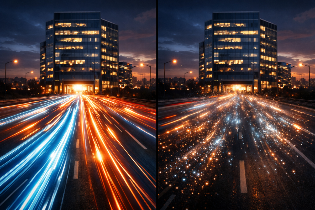 Traffic quality control dashboard with analytics metrics