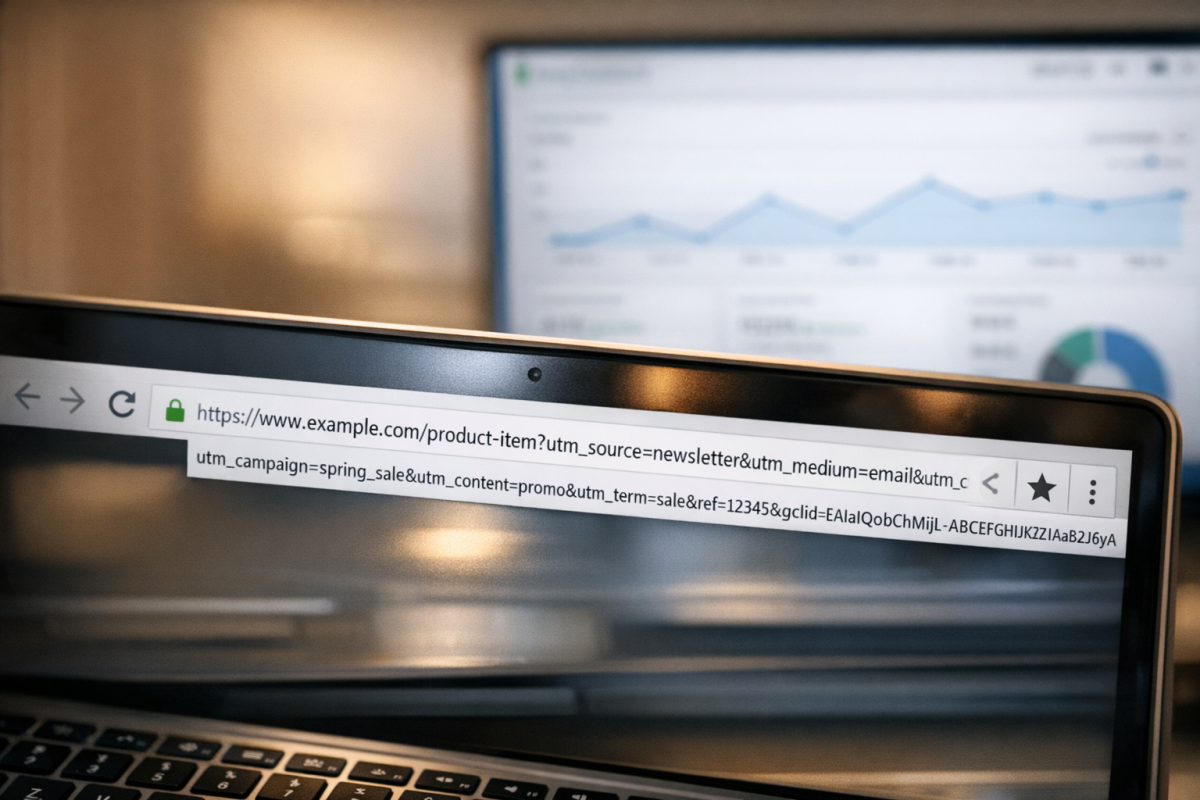 UTM parameter tracking setup in Google Analytics