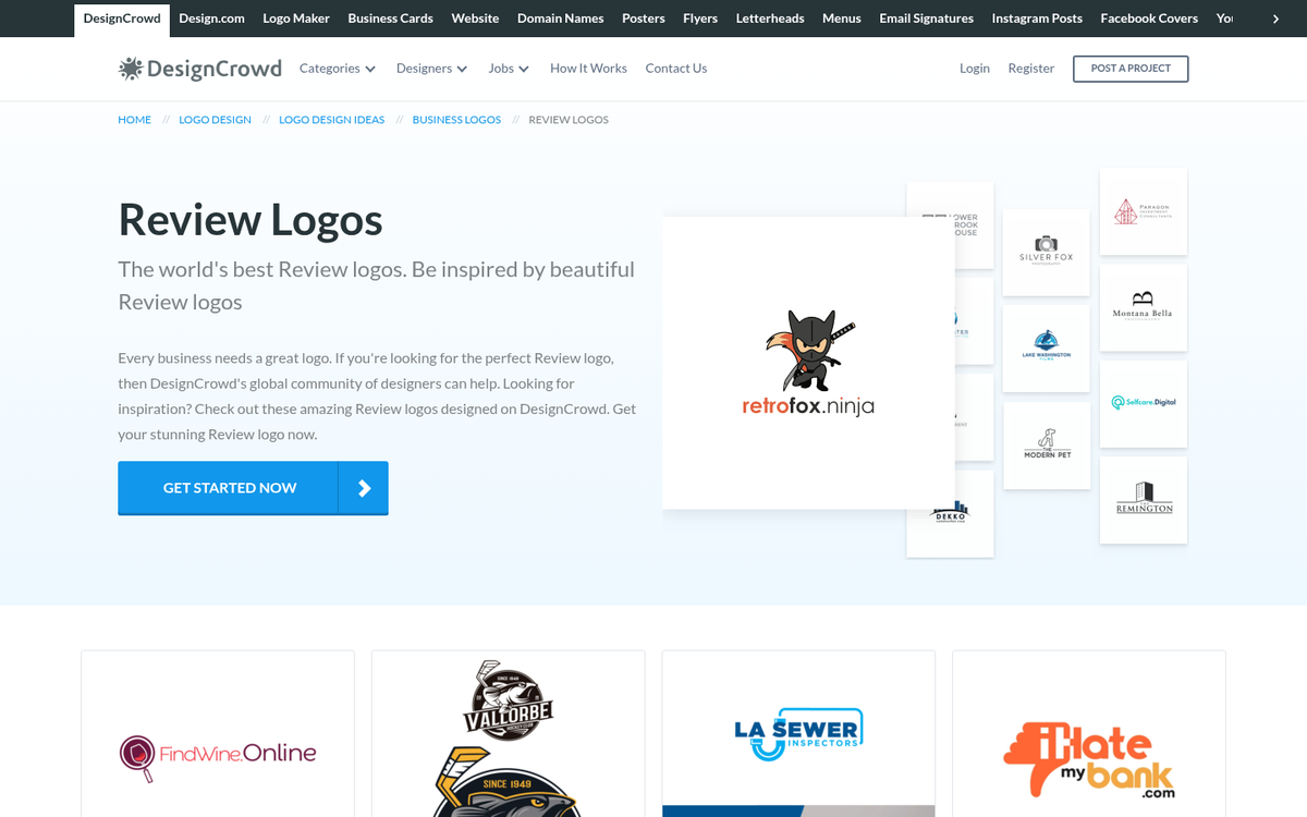 Multiple social media review platform icons
