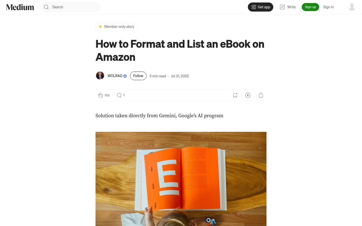 Polished eBook cover design on screen