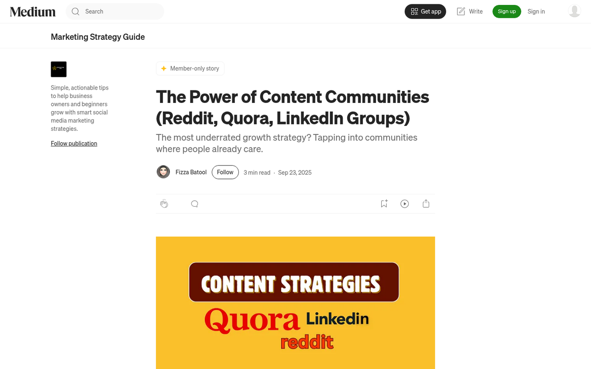 Online community forum discussion board screenshot