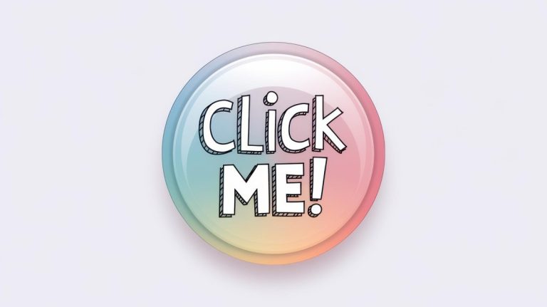 Colorful call-to-action button design examples