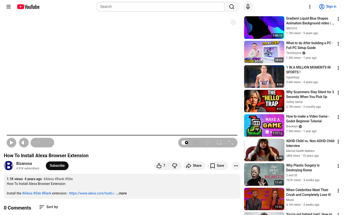 Alexa toolbar browser extension download page