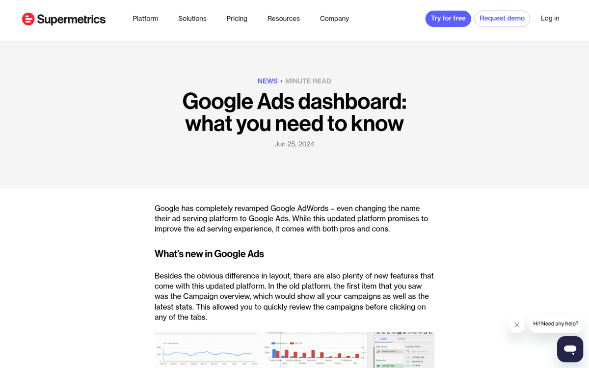 AdWords demographic targeting report dashboard screenshot