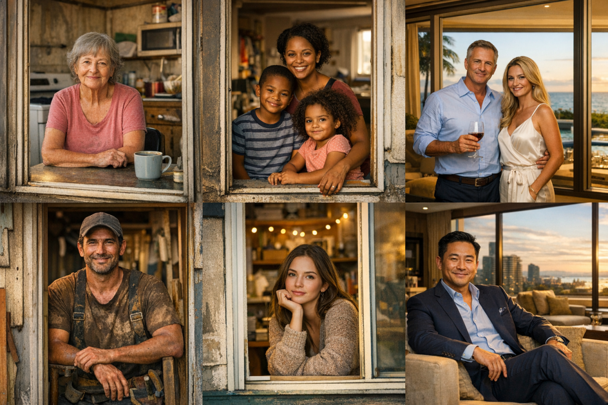 Household income demographic targeting settings interface