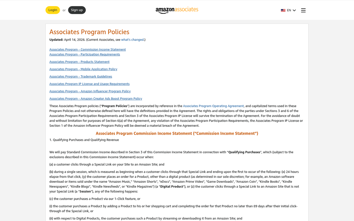 Webpage cluttered with excessive affiliate links