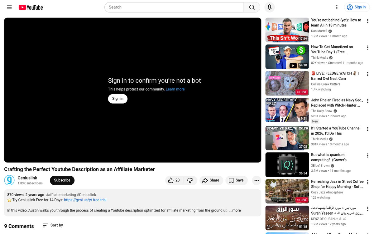 Person filming product review for YouTube