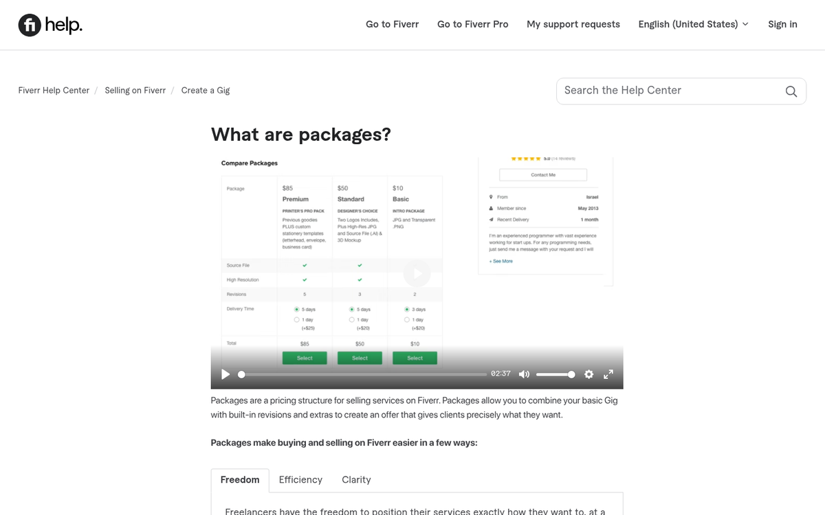 Fiverr gig offering unexpected bonus services