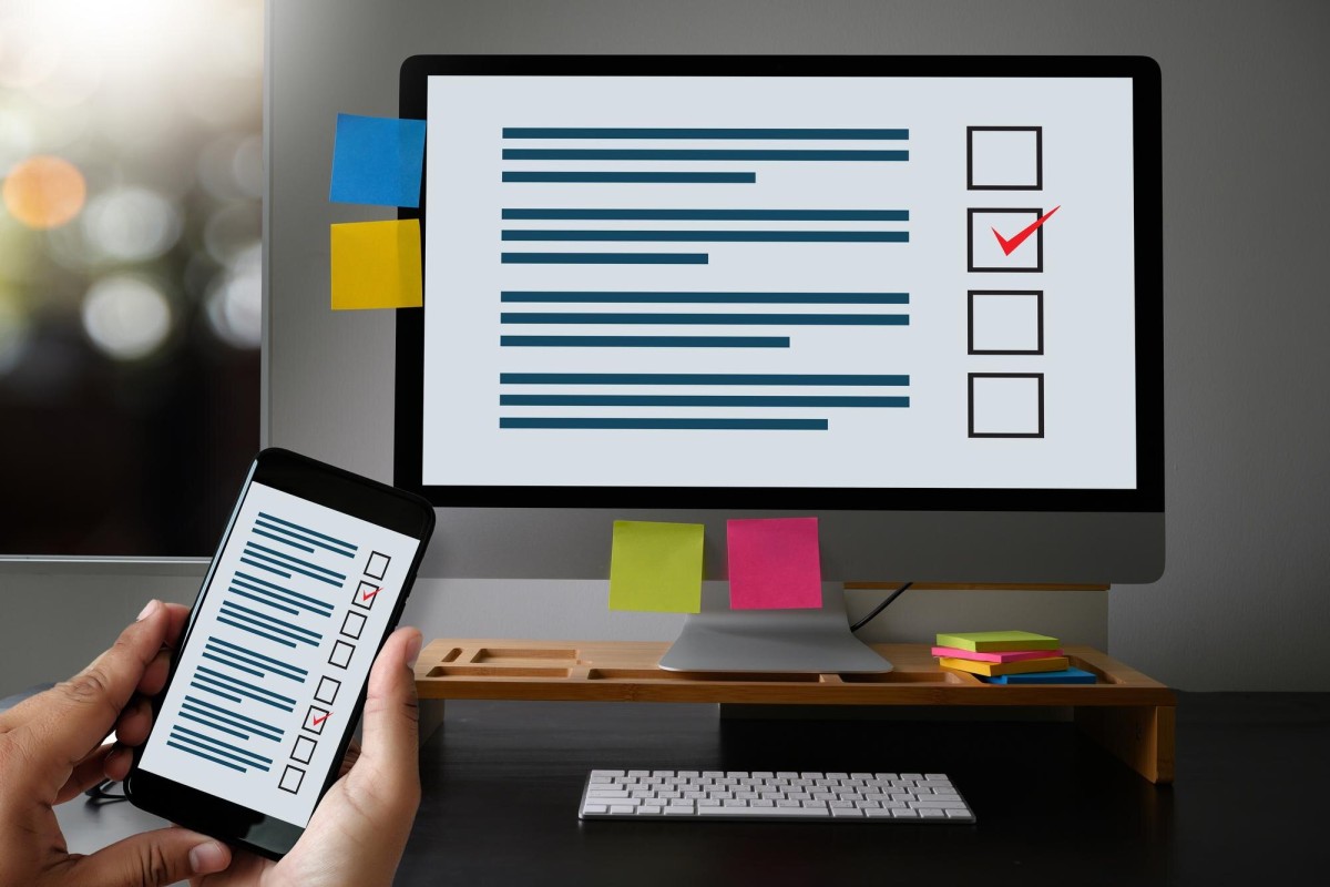 Marketer analyzing ad network performance metrics