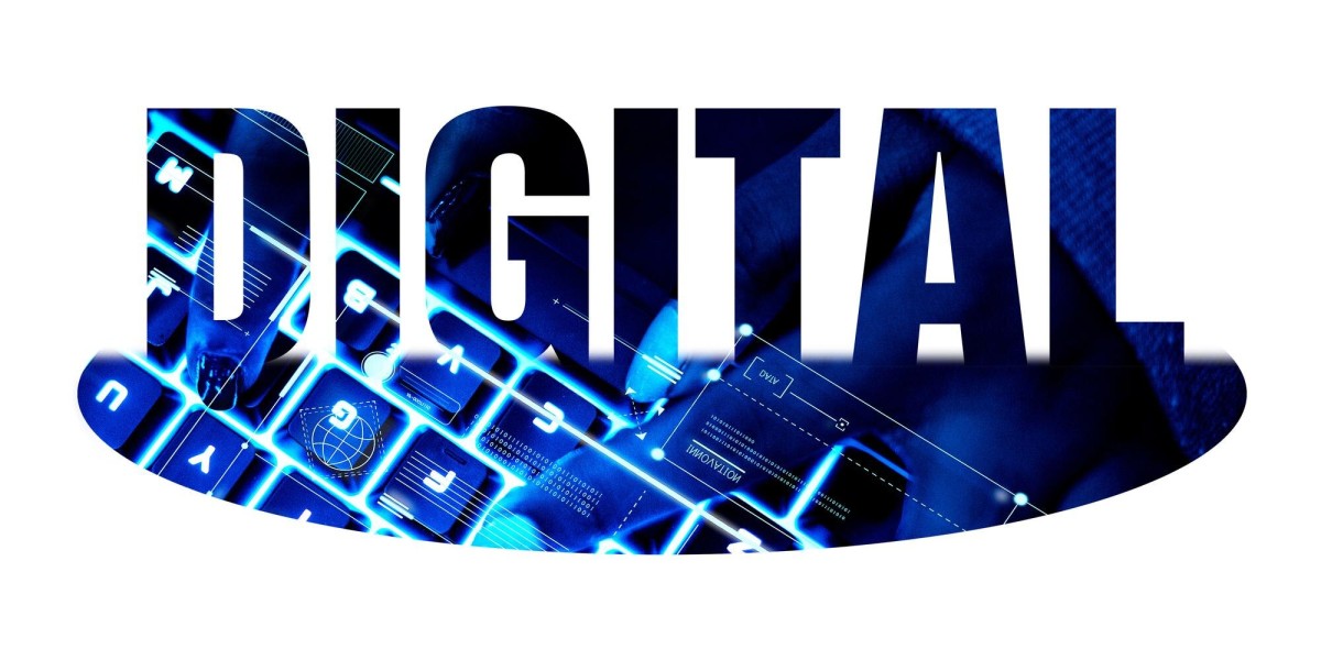 Digital advertising network connection diagram illustration