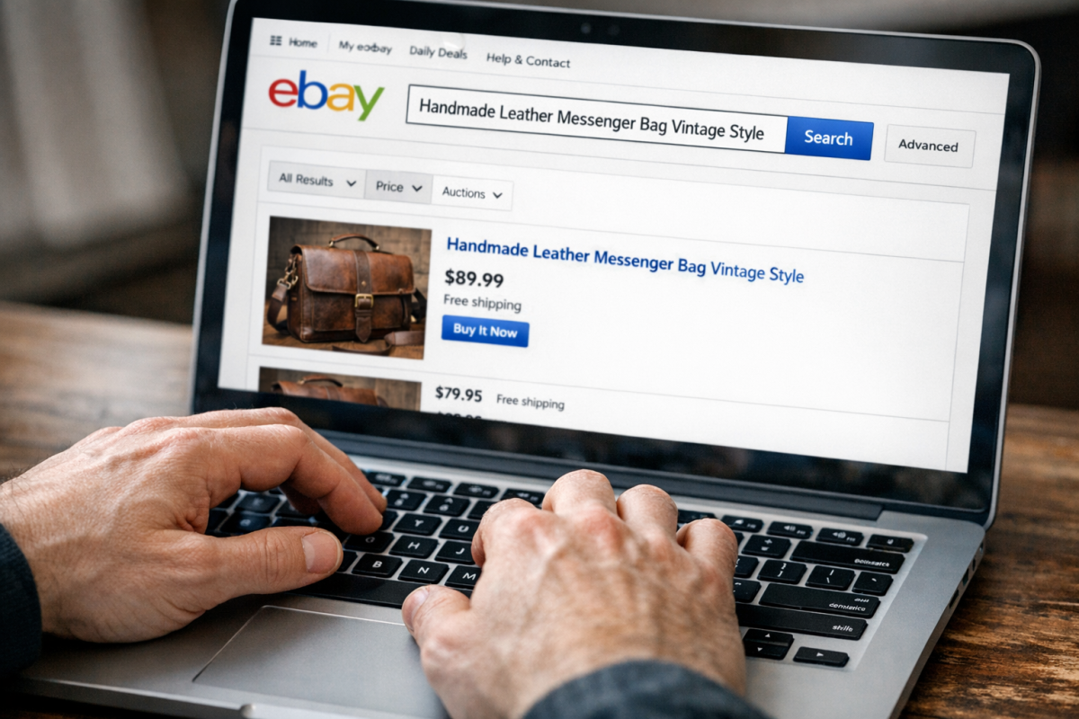 eBay listing title with keyword optimization