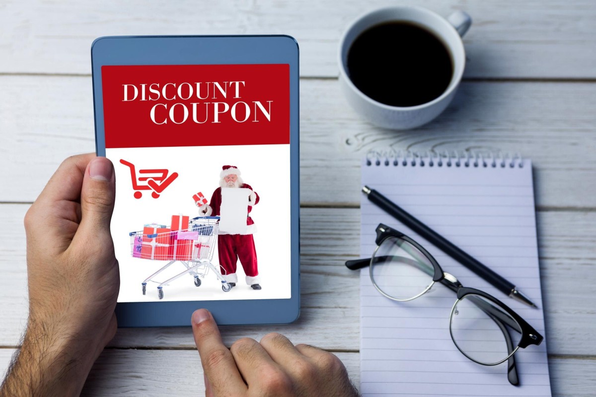 Sponsored product listing advertisement on screen