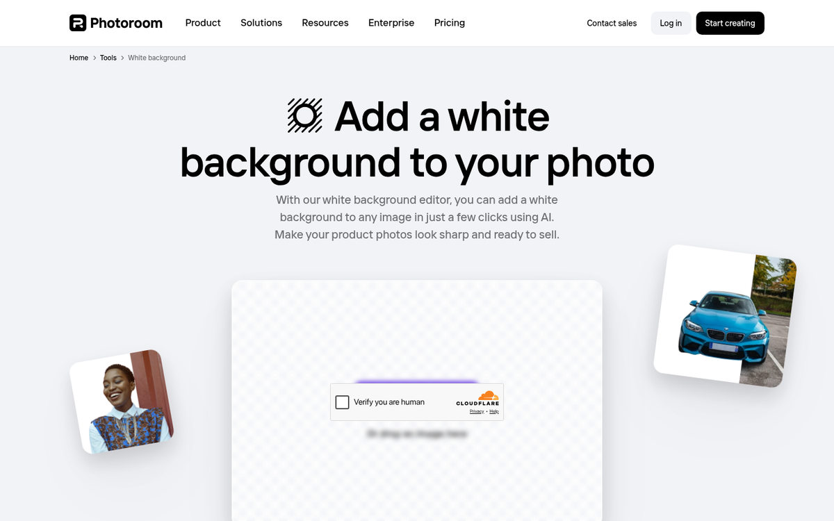 eBay listing with enhanced product photo display