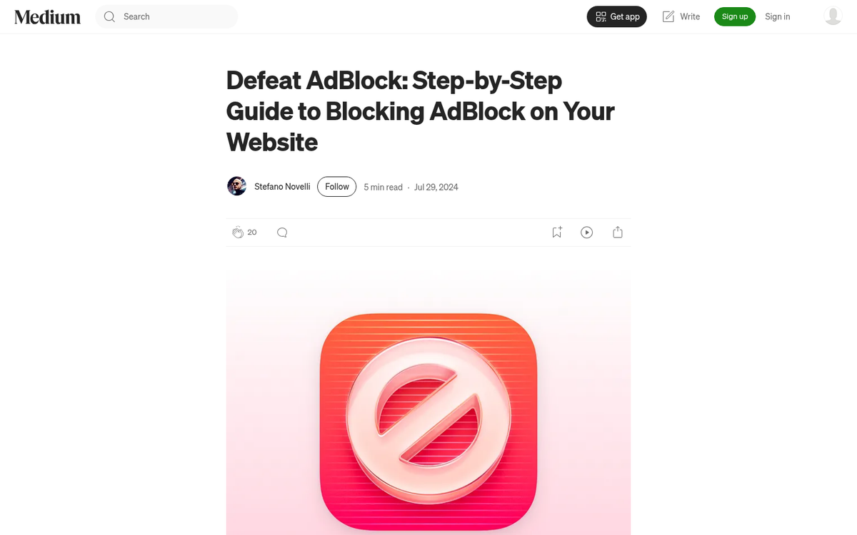 Website code obscuring ads from adblockers
