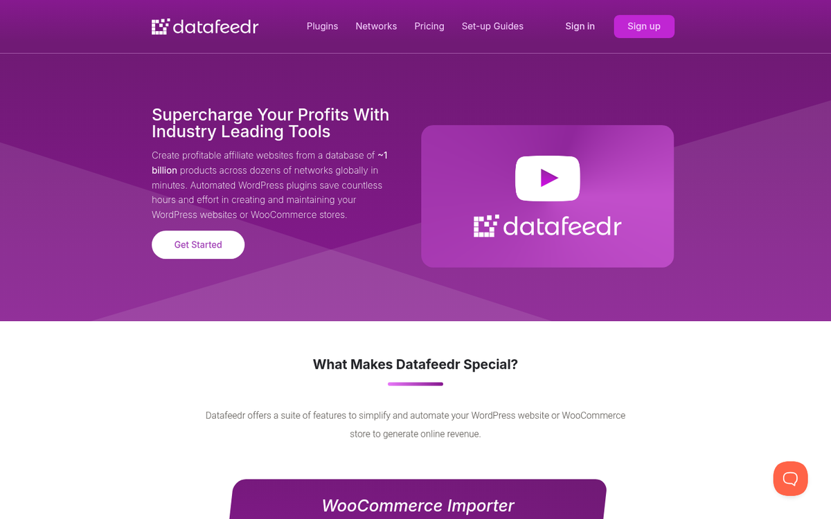 Datafeedr.com affiliate ad management plugin