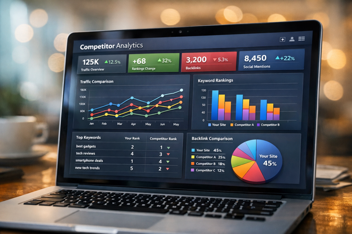 SpyFu competitor keyword research tool interface